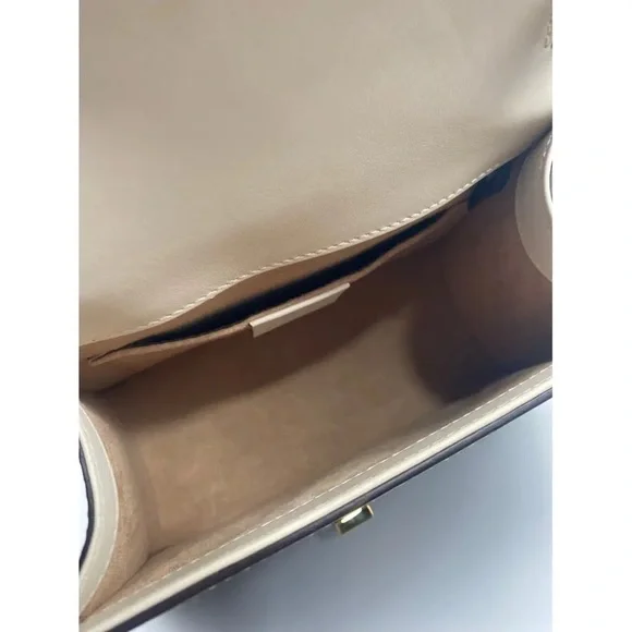 Gucci Sylvie Top Handle Bag - White Leather-Rare Gucci!-Comps are $1,700+ - Picture 12 of 15